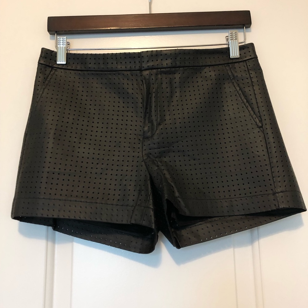 Banana Republic faux leather shorts